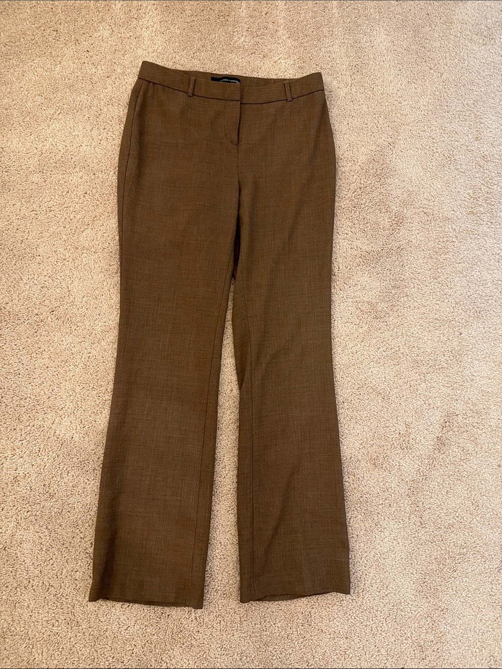Amanda & Chelsea Brown Straight-Leg Dress Trousers